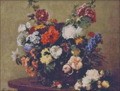 (image for) Fantin-Latour: Diverse Flowers